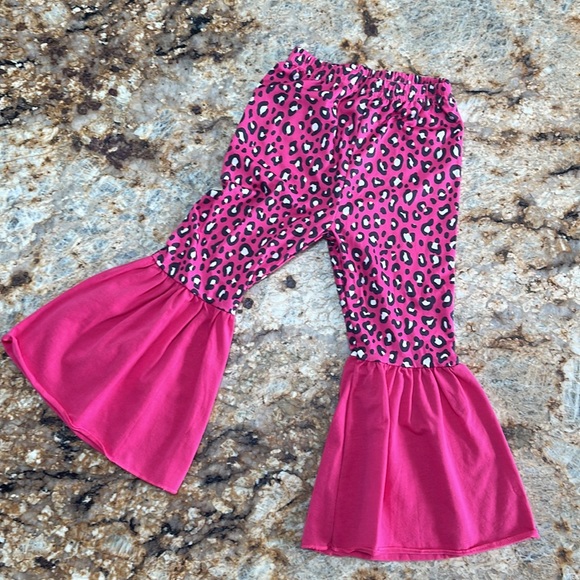 Pink Cheetah Unicorn Bell Bottom Set - Picture 3 of 4